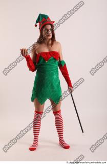 Veronika Elf Pose With Apple